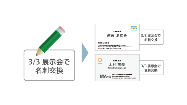 メモの一括登録イメージ